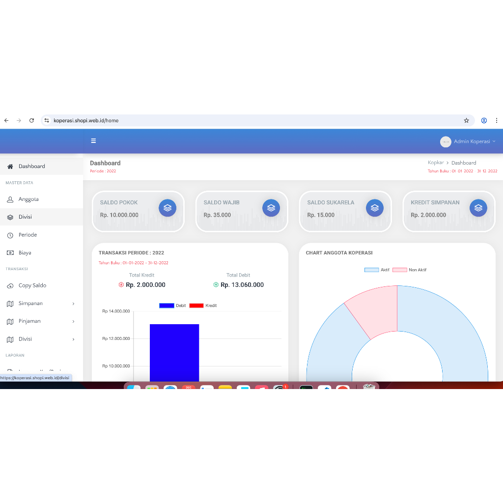 Source Code Aplikasi Koperasi Simpan Pinjam / Sistem Informasi Simpan Pinjam Berbasis Web Laravel