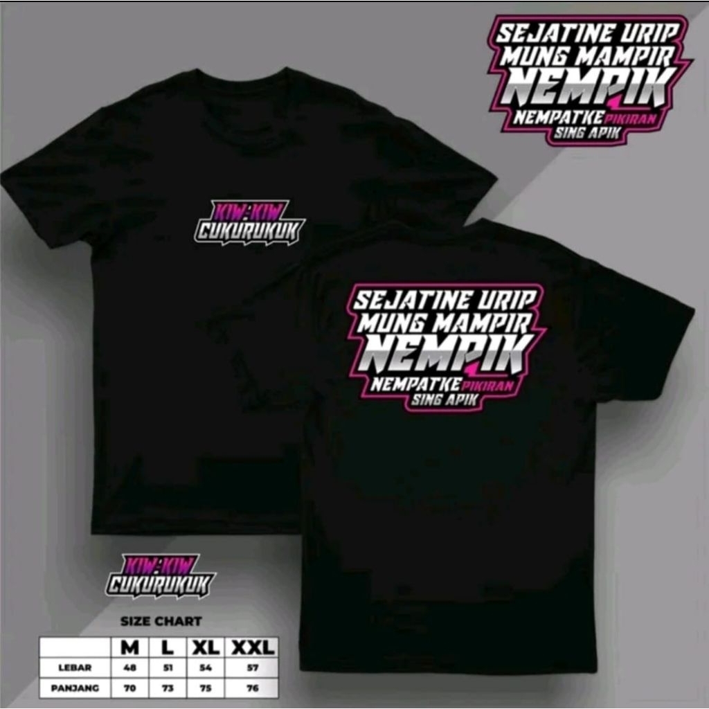 KAOS DISTRO PRIA STHRIT II KIW KIW CUKURUKUK