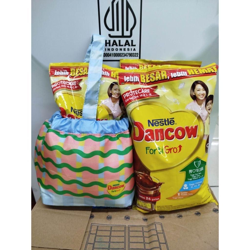 DANCOW FORTIGRO COKELAT 1KG FREE TAS SERUT