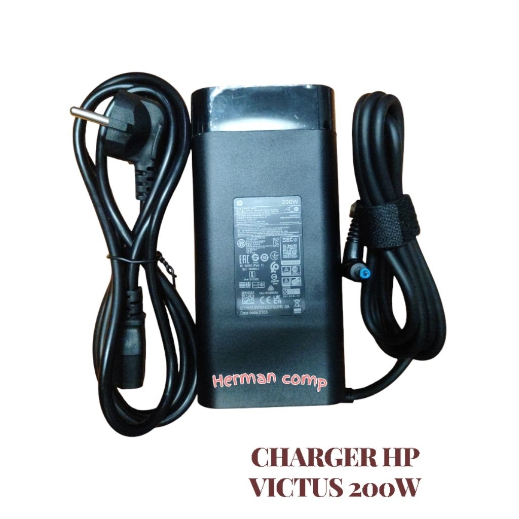 Original Adaptor/Charger Laptop HP VICTUS 16 16-E0088AX 16-E0010NR 16-D0013DX TPN-Q264 TPN-LA21 TPN-