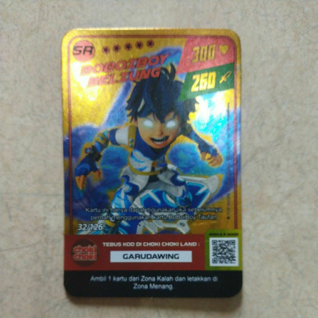 Kartu Choki Choki Boboiboy