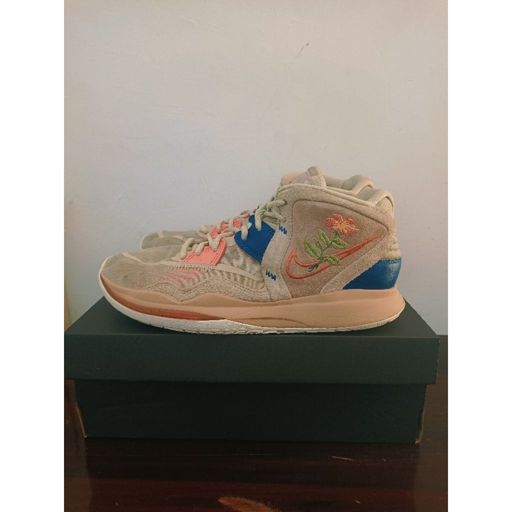 sepatu basket second size 41 nike kyrie 8 infinity "floral brown"
