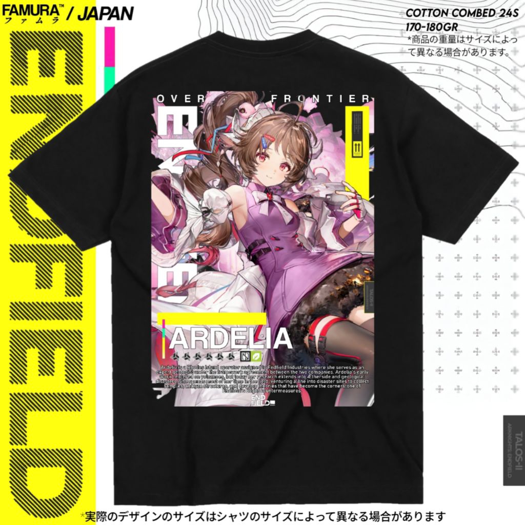 FAMURA T-Shirt / Kaos Game Baju Ardelia Arknights Endfield