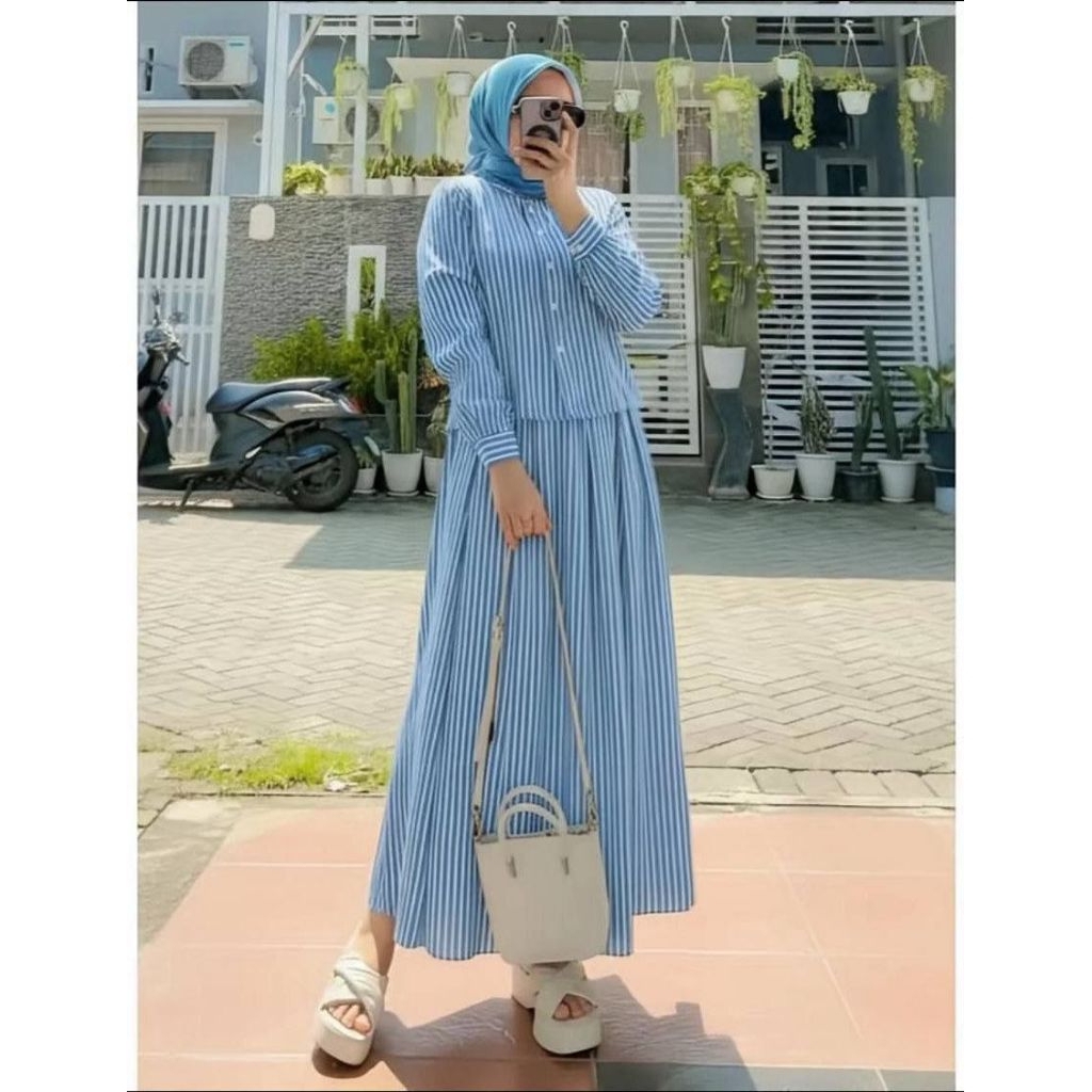 Sheila One Set Rok Salur Katun Standar Jumbo