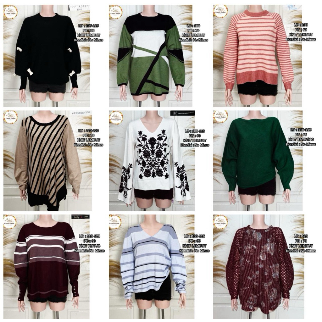 KNIT KUTUB LENGAN PANJANG PREMIUM