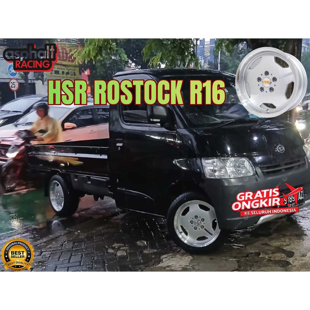 Paketan Velg dan Ban R16 Untuk Grandmax DLL Velg HSR ROSTOCK R16 Ban 195 55 R16 ACCELERA PHI