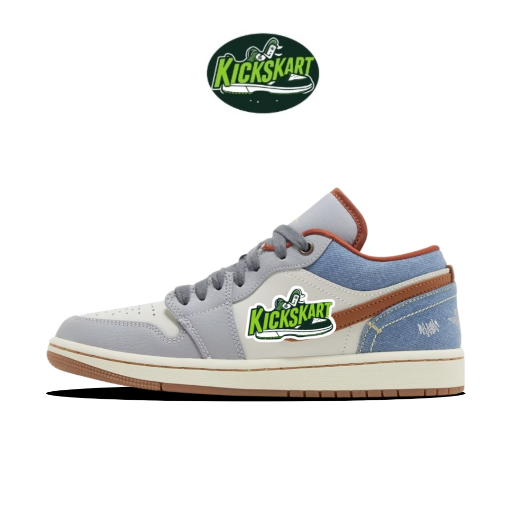 Sepatu AJ 1 Low Phantom Denim