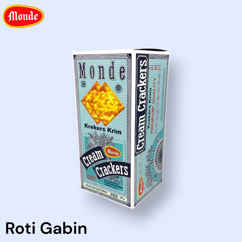 Roti Gabin Monde 180gr Cream Crackers