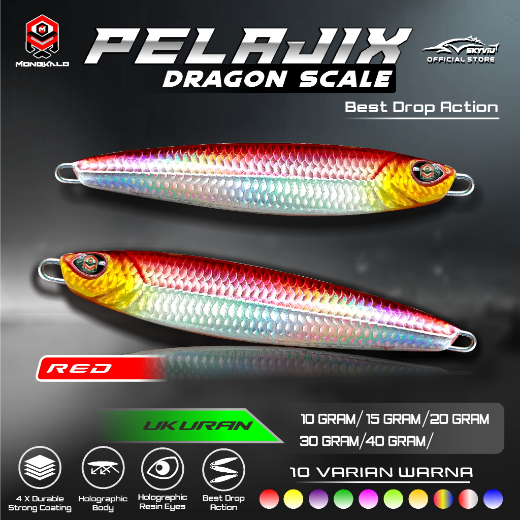 Mongkalo Pelajix Sisik-Kecil noGID noMotif Candy 20 Merah