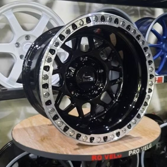 Velg Mobil Offroad Ring 15 Lebar 10 PCD 5×139.7 AMS Offroad Racing Wheel BRAVE 1668