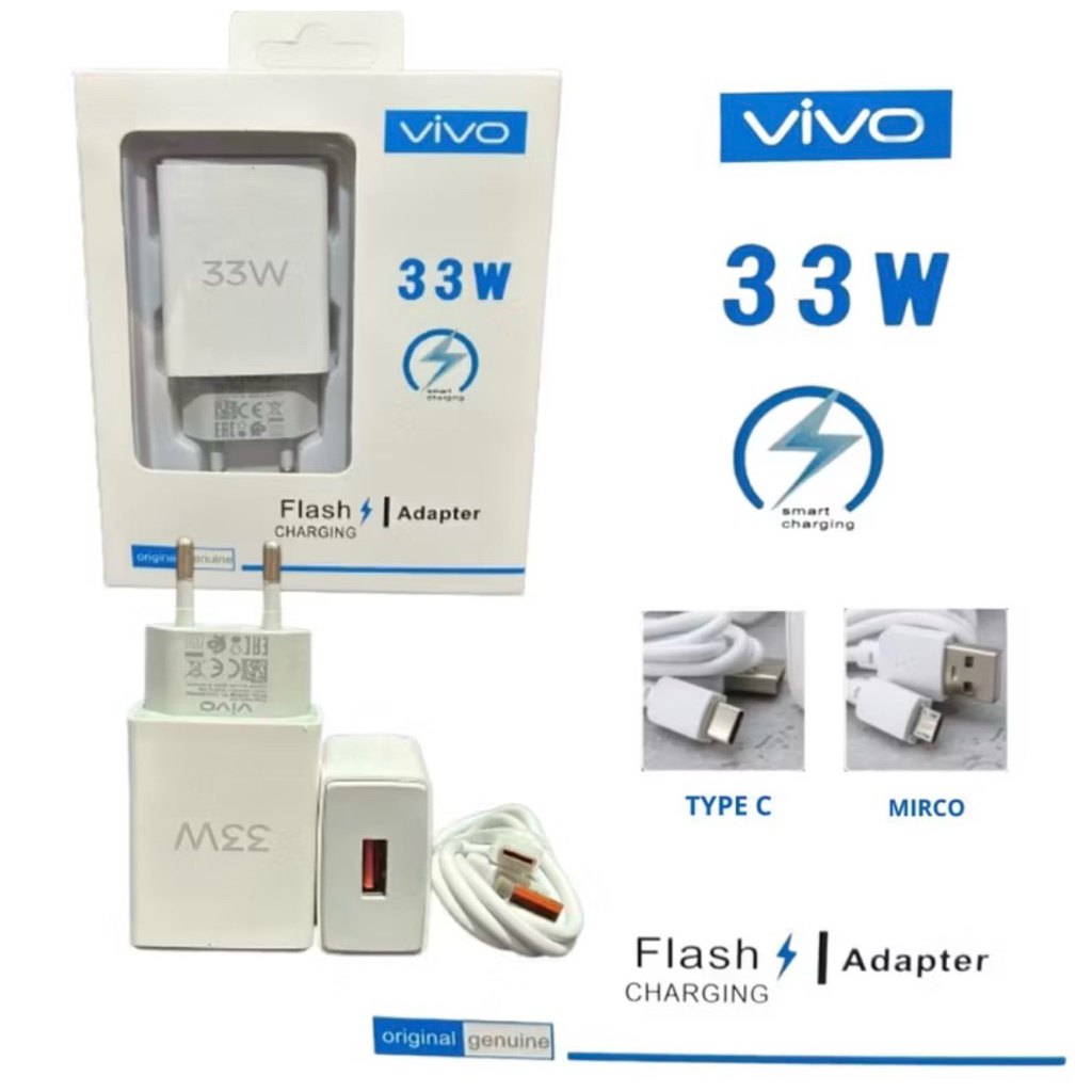 Travel Charger VIVO 33Watt Ori 99% 2.A Kualitas Bagus Travel Charger VIVO