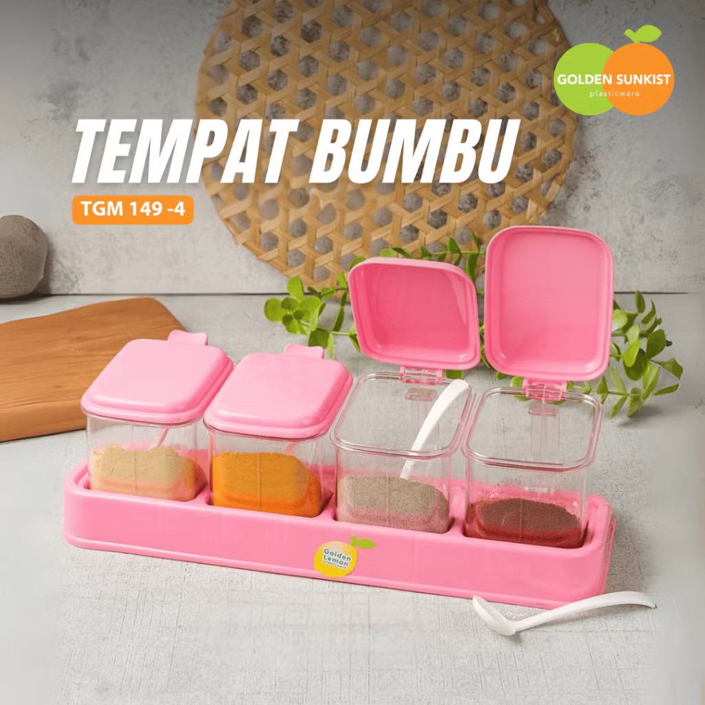 TEMPAT BUMBU PINK LEMON & GOLDEN SUNKIST