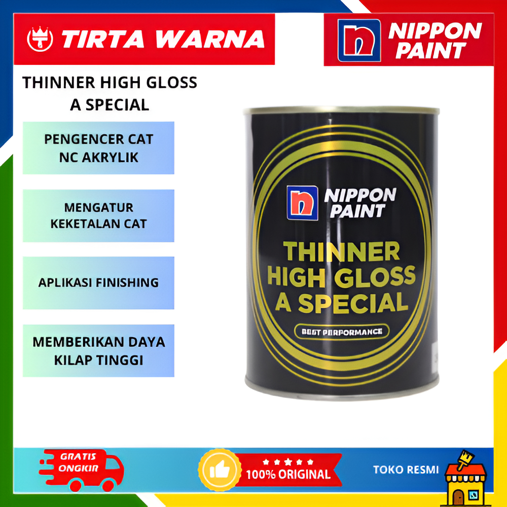 Nippon Paint Thinner High Gloss A Special Pengencer Cat Duco Cat Minyak