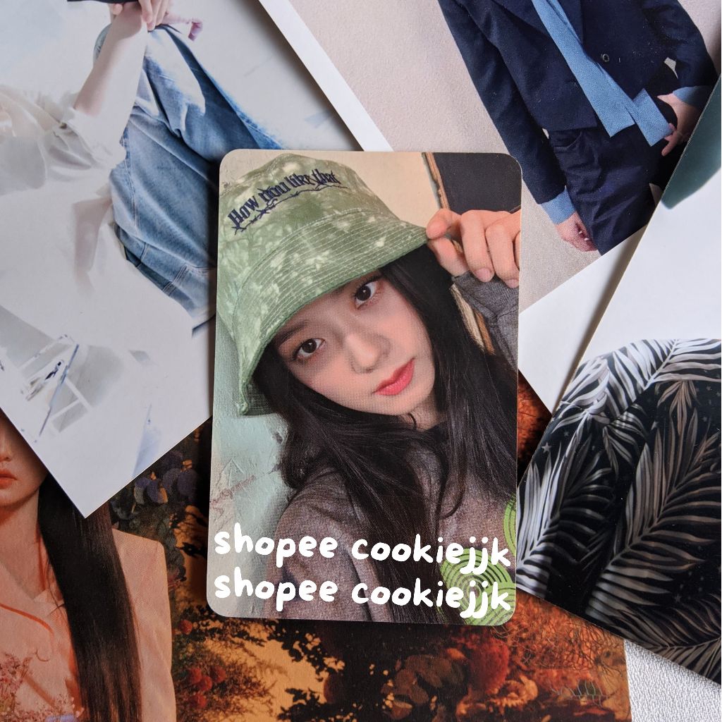 ready photocard official jisoo blackpink bucket hat