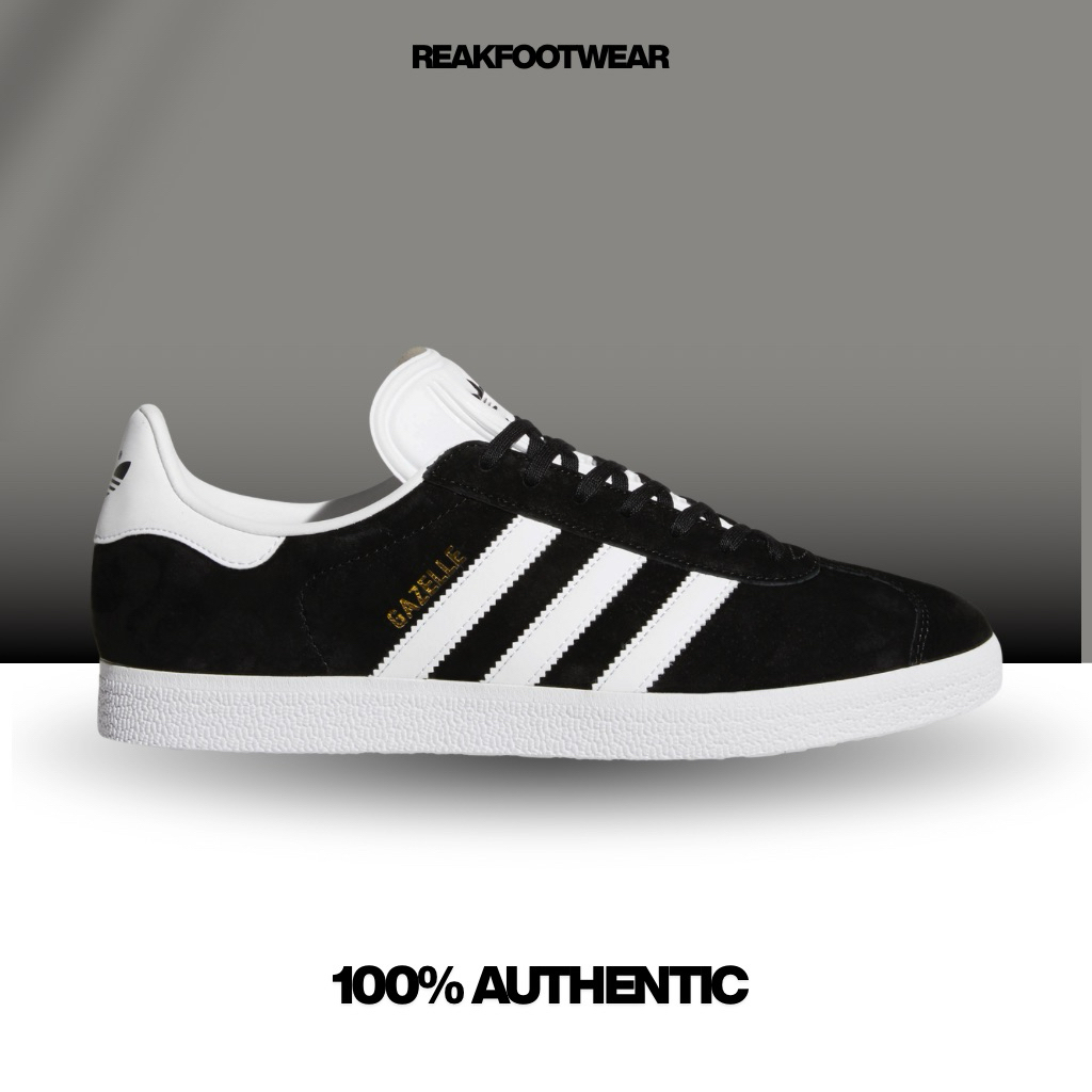 Adidas Gazelle Core Black Cloud White Gold 100% Authentic [BB5476]
