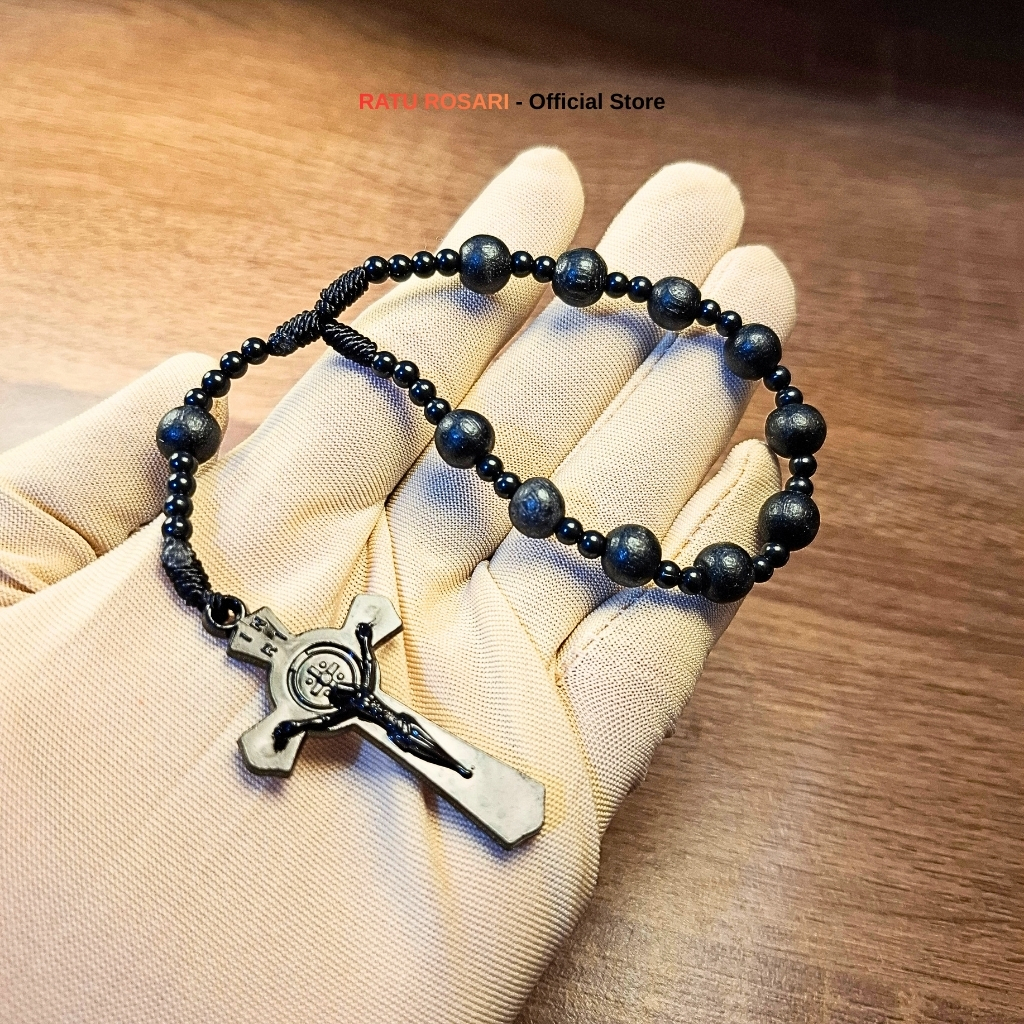 Rosario Mini Kayu Hitam 8 Mili