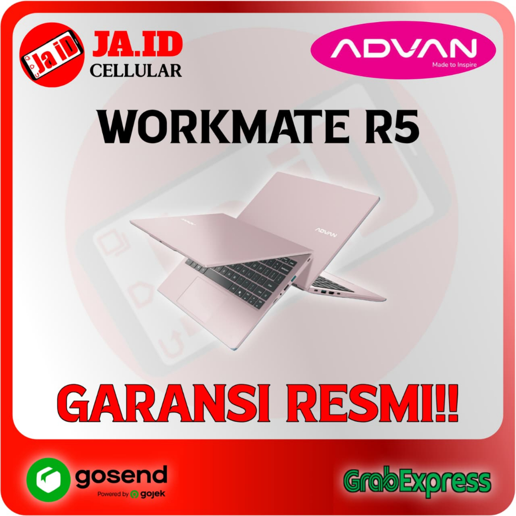 LAPTOP ADVAN WORKMATE AMD RYZEN 5 3500U 8/256 ORIGINAL GARANSI RESMI