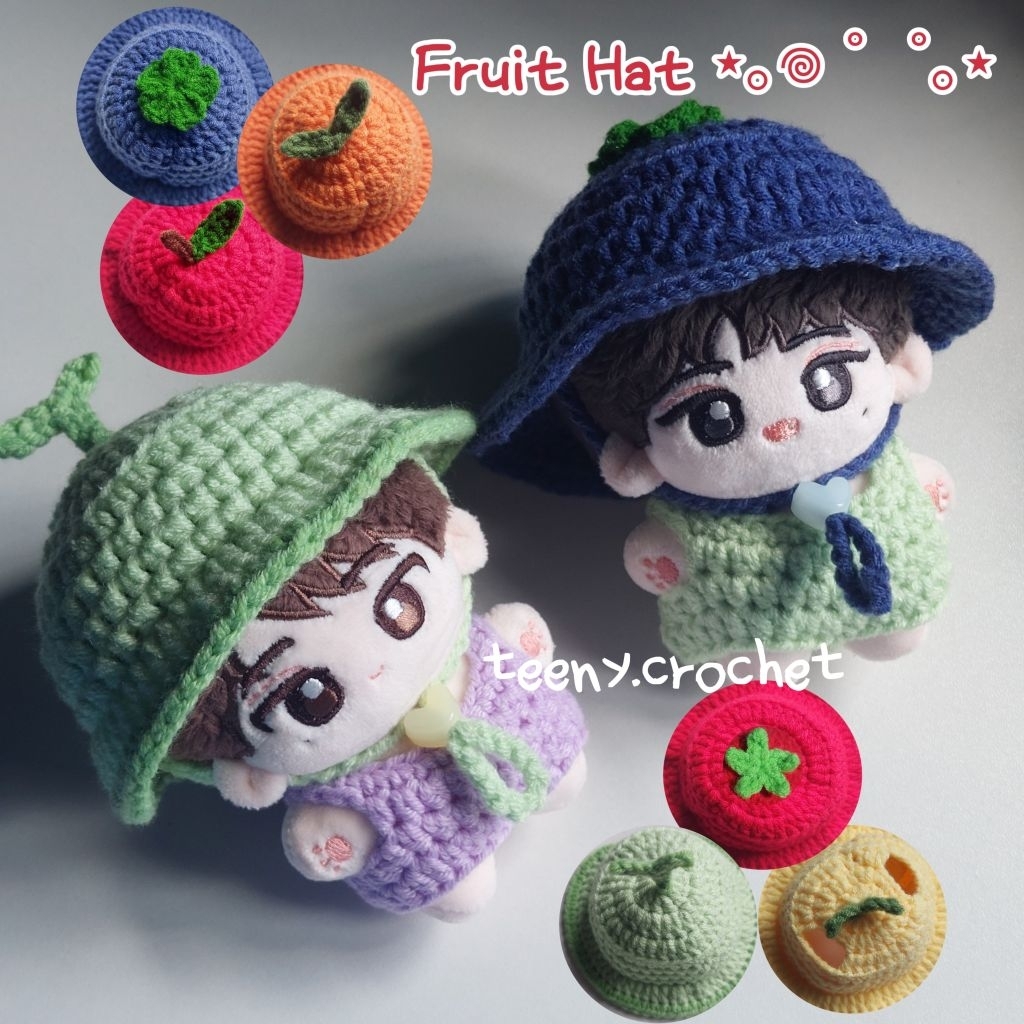 Fruit Hat | 10cm doll crochet accessories