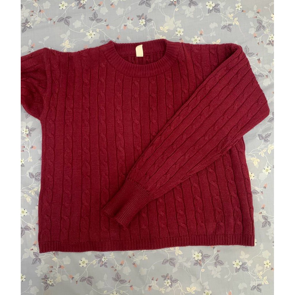 cardigan maroon