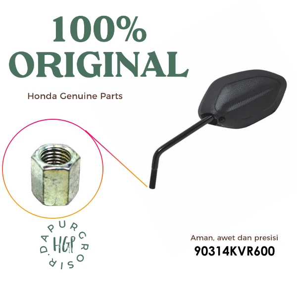 90314-KVR-600 Mur Spion Honda BeAT FI Nut Lock Original AHM - 90314KVR600