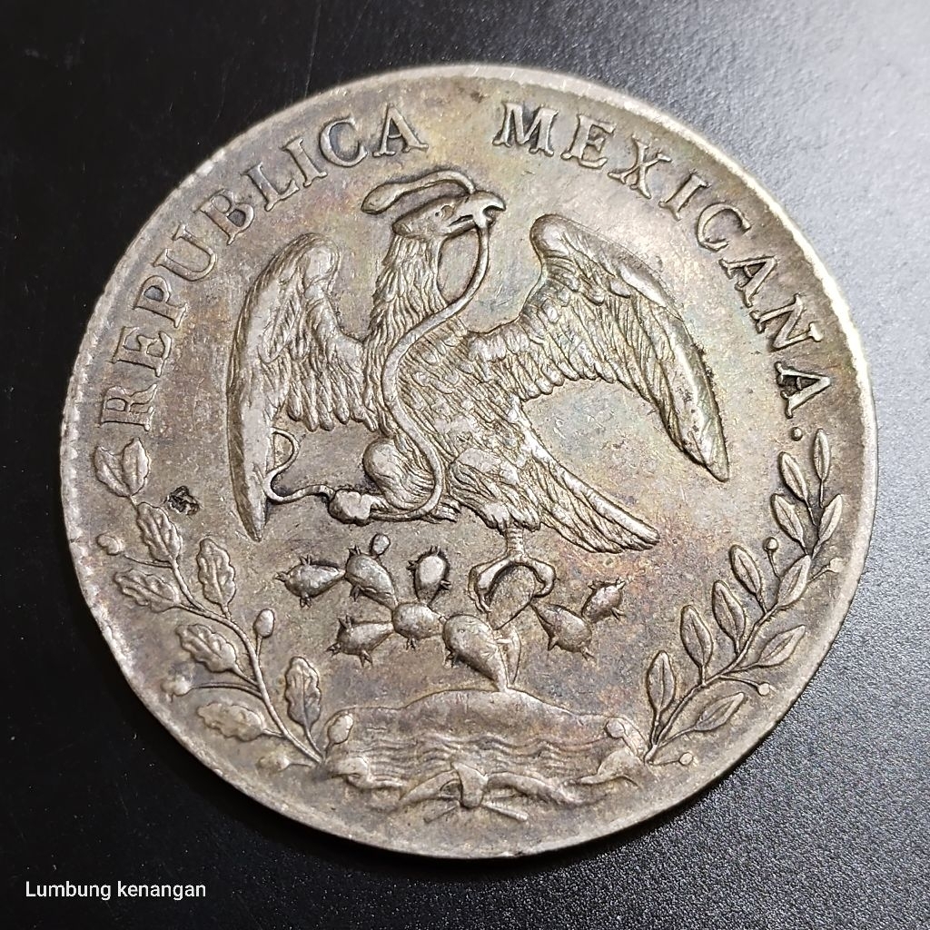 koin silver Mexicana 8 Reales koin perak