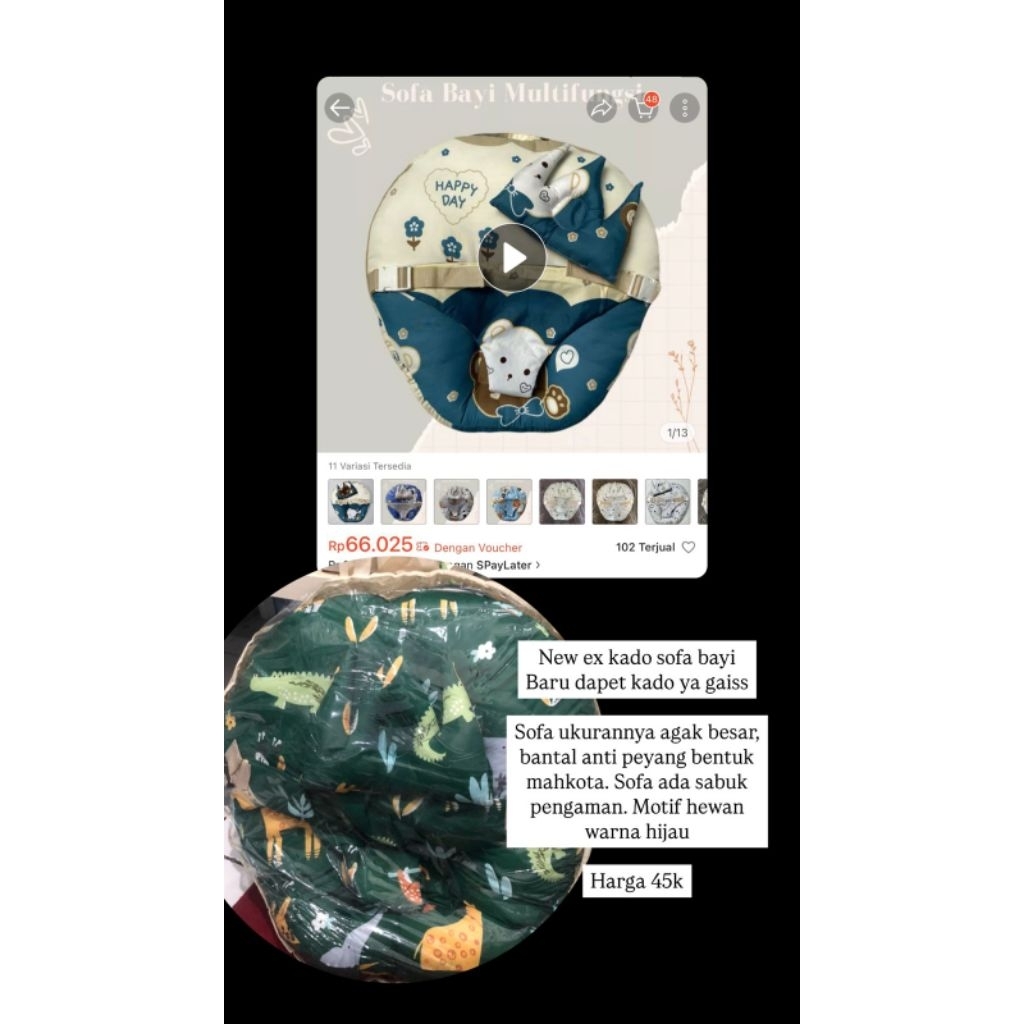 Sofa Bayi [Ex Kado - NEW]