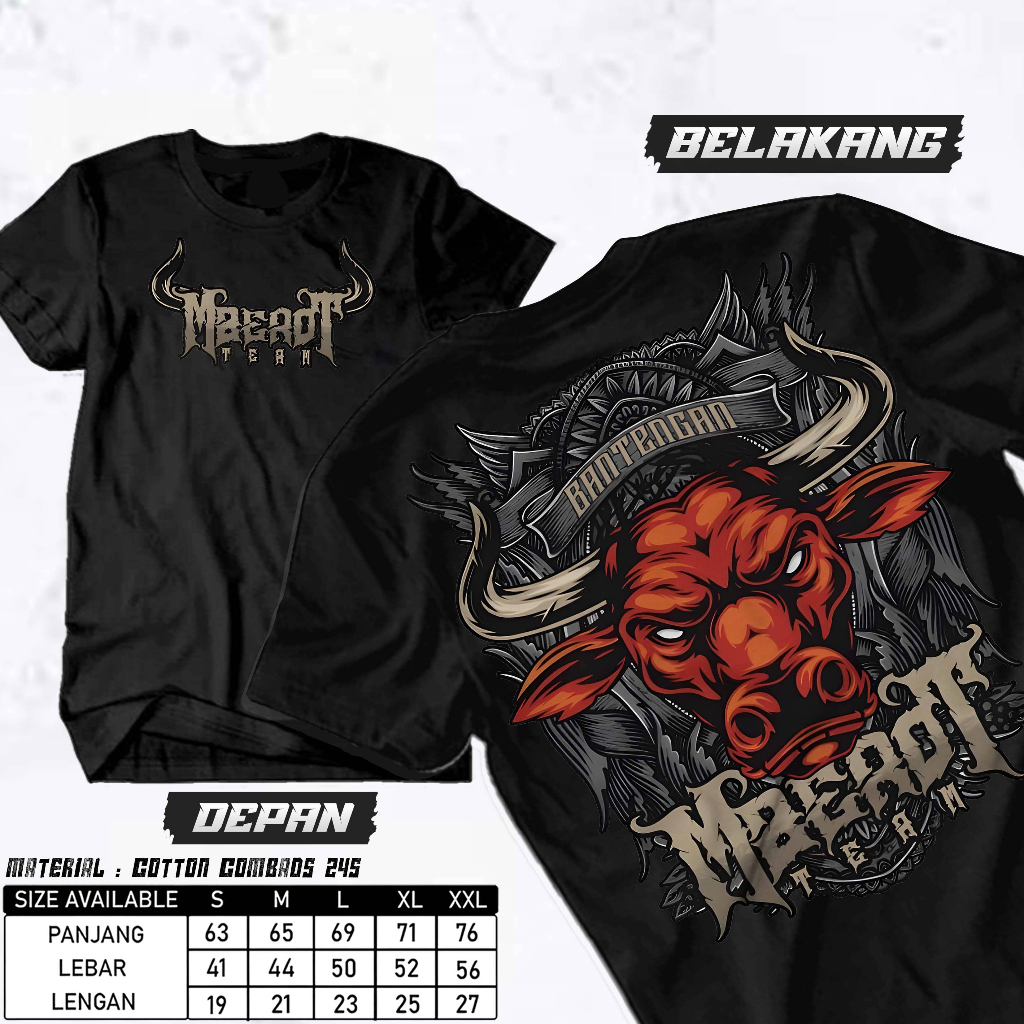 garudabaju - Kaos Bantengan Mberot Malang Pakaian - Baju Atasan Kesenian Banteng Seni Budaya Team - 