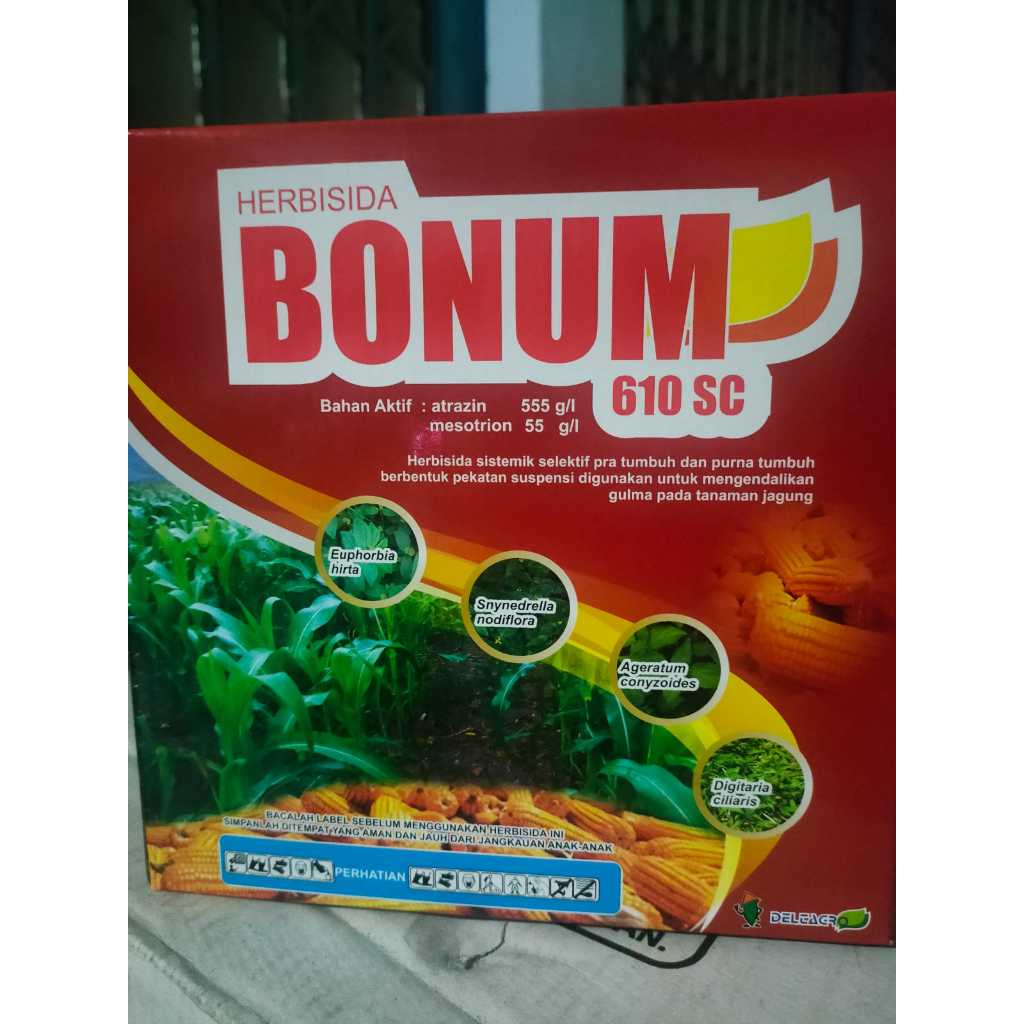HERBISIDA BONUM 610 SC 500 ML PEMBASMI GULMA TANAMAN JAGUNG tertinggi di kelasnya