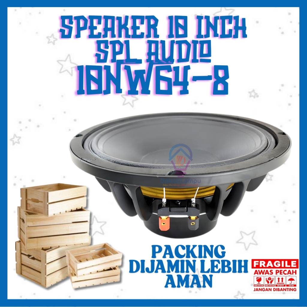 SPEAKER 10 Inch SPL Audio 8 Ohm 10NW64-8 Magnet neodymium