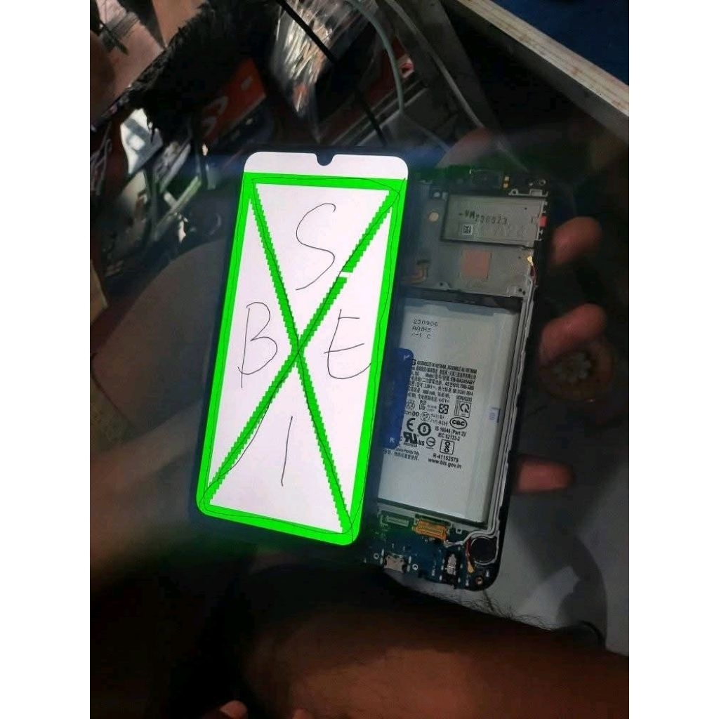 lcd copotan samsung a24 4g normal sudah test