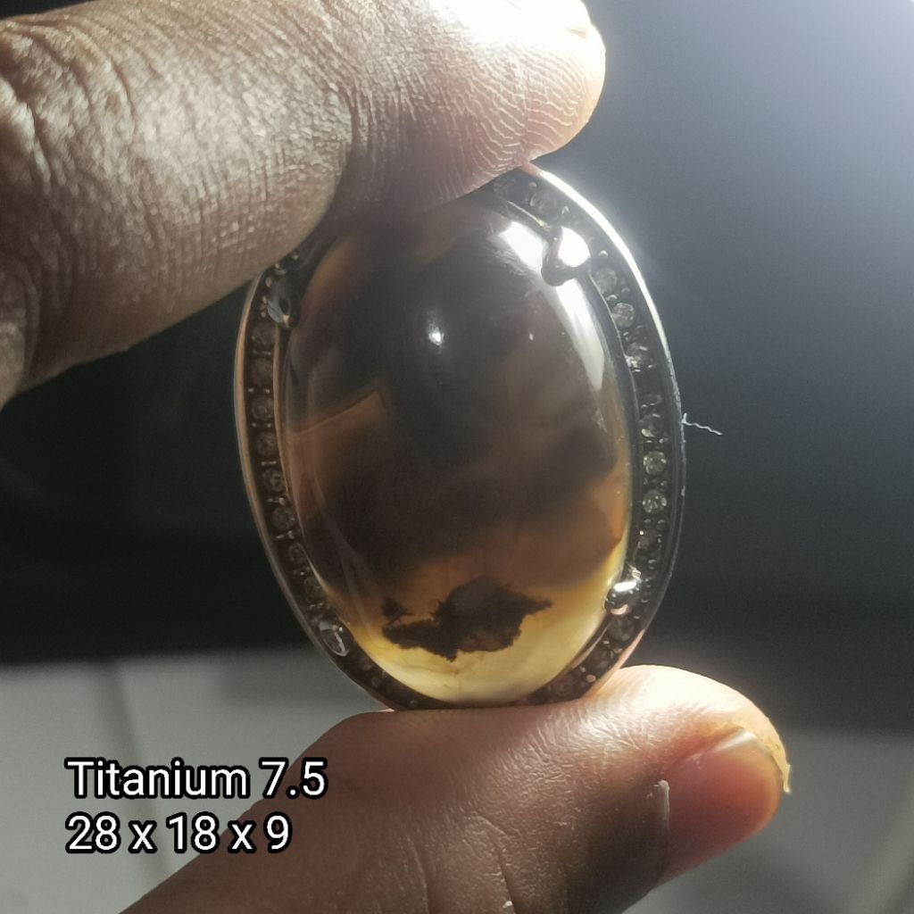 Akik Natural Sulaiman Motif.