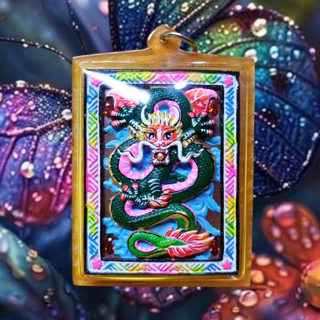 Liontin Butterfly dan Naga  Kode A / Kruba Krissana