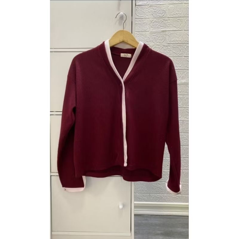 cardigan maroon