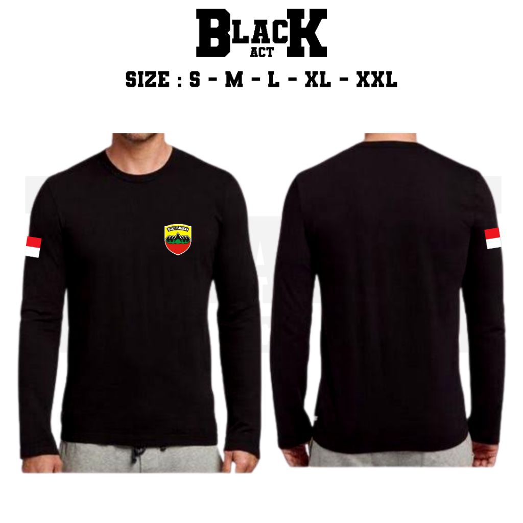 KAOS KODAM BUKIT BARISAN LOGO DADA LENGAN PANJANG