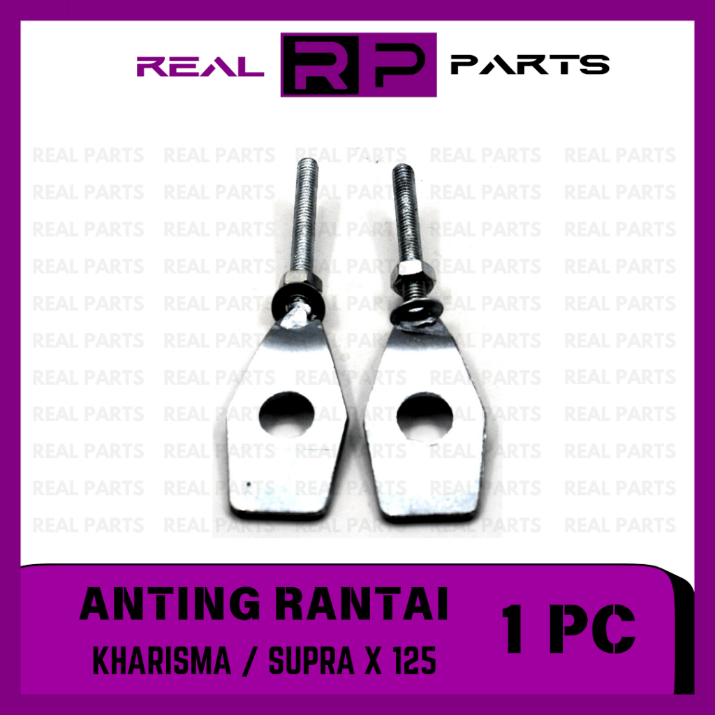 REAL-PARTS/ANTING-RANTAI/SETELAN/STELAN/CHAIN-ADJUSTER/MOTOR/HONDA/KHARISMA/SUPRA-X-125/1-SET