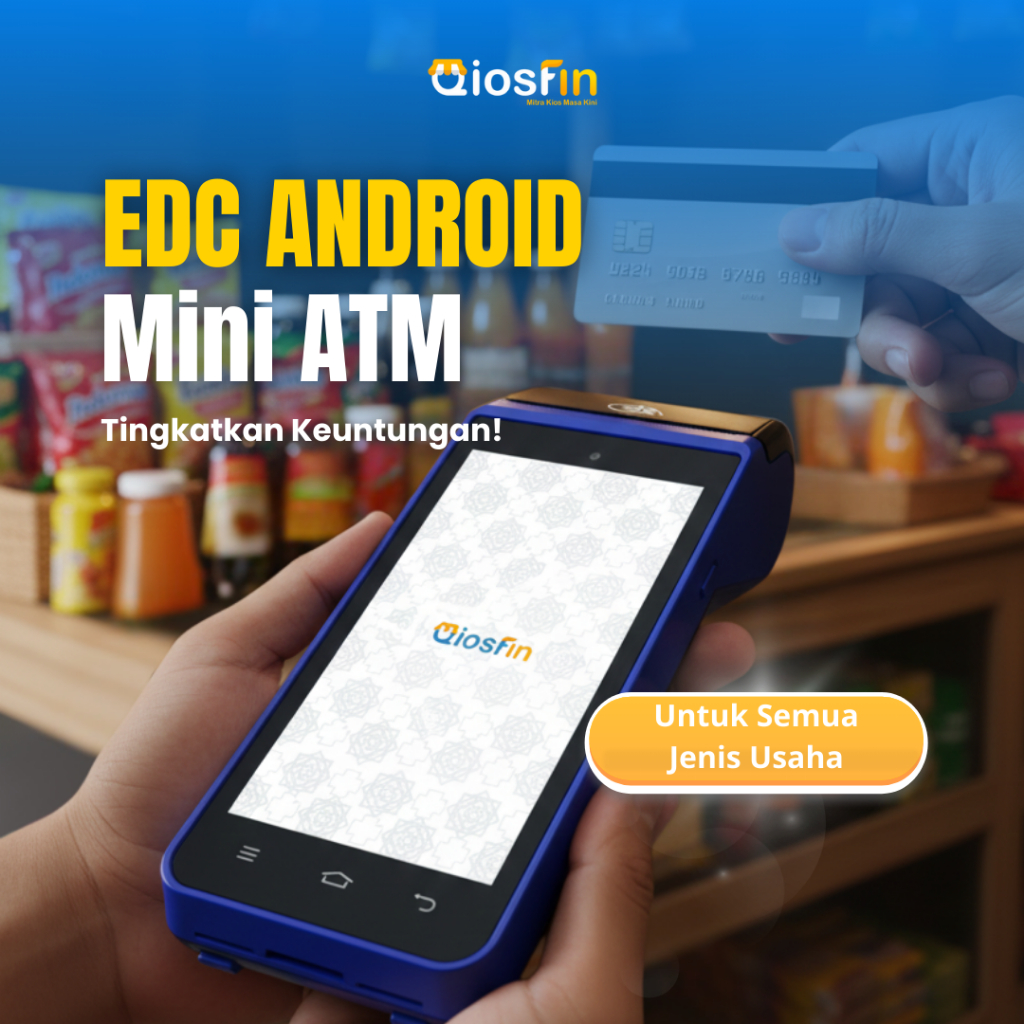 Mesin EDC Android Mini ATM Qiosfin