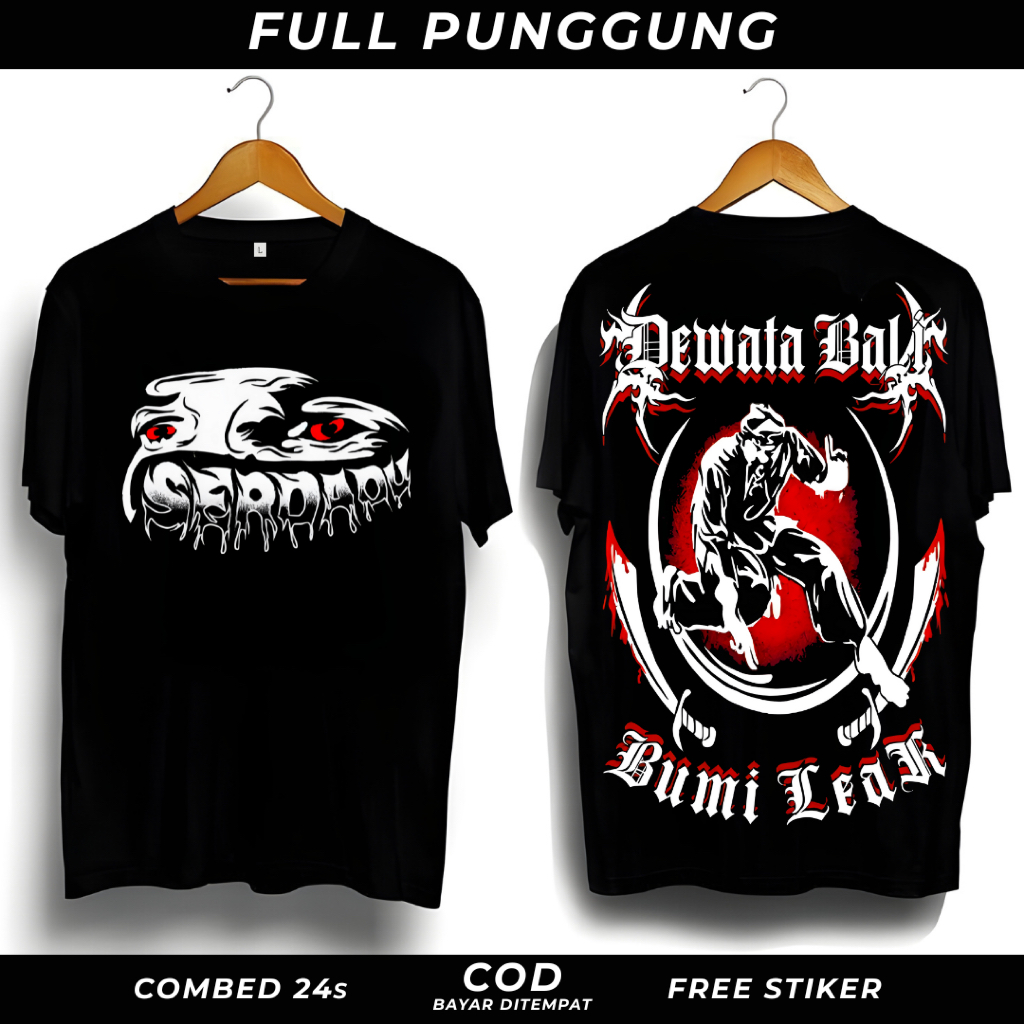 Kaos PSHT Serdadu Dewata Bali Full Punggung Style Jalanan Combed 24s Bahan Premium Nyaman COD