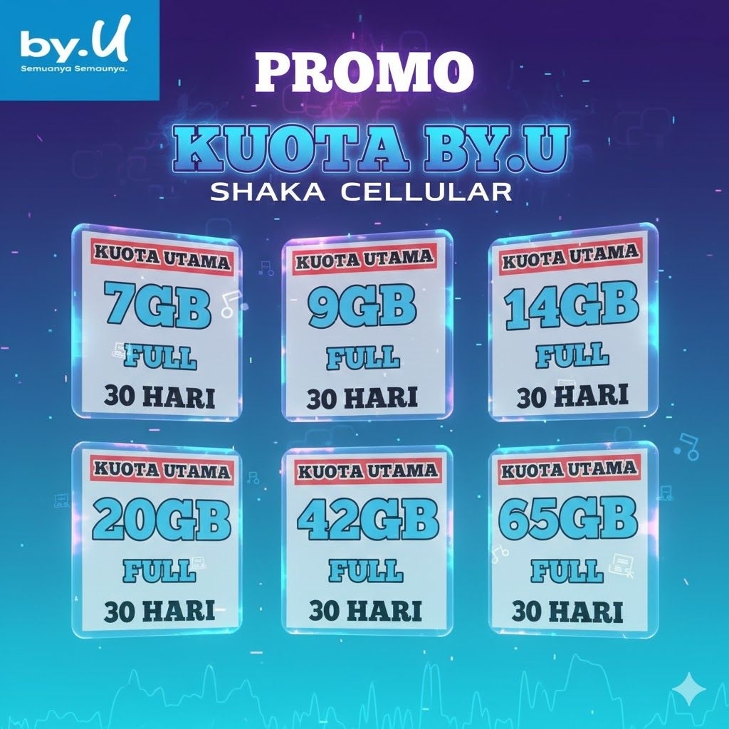 KUOTA BYU INTERNET BULANAN NASIONAL