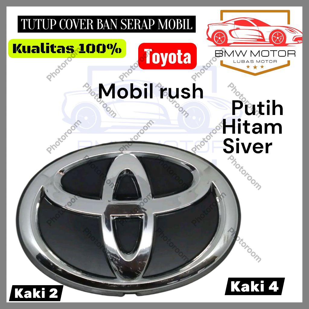 jual logo emblem cover ban serap mobil rush 2016 kaki 2