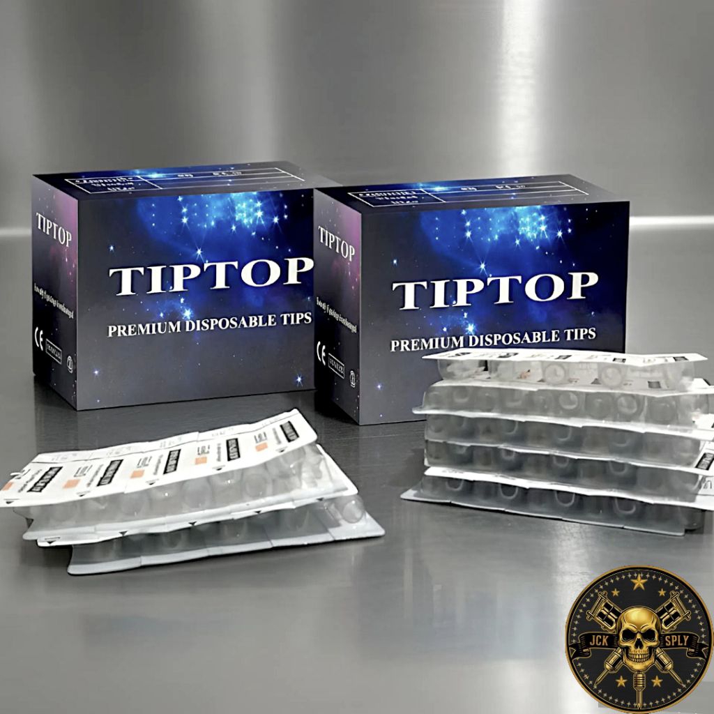 Dispo Tip Tato Per Lembar | Tip Jarum Tattoo / Plastik Ujung Jarum Tattoi Coil DispoTip Tatto  RL/RS