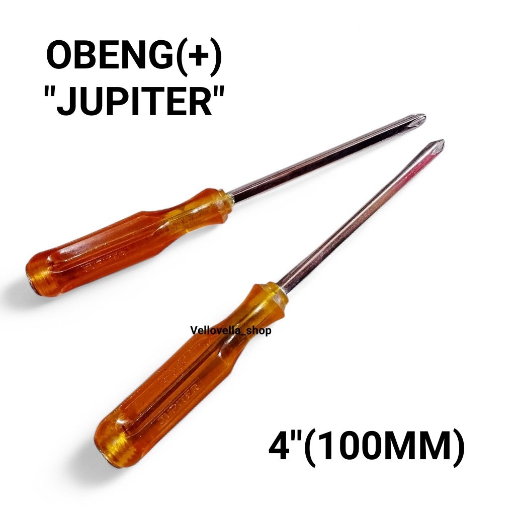 JUPITER Obeng model ketok orange plus minus / obeng ketok Jupiter pendek panjang