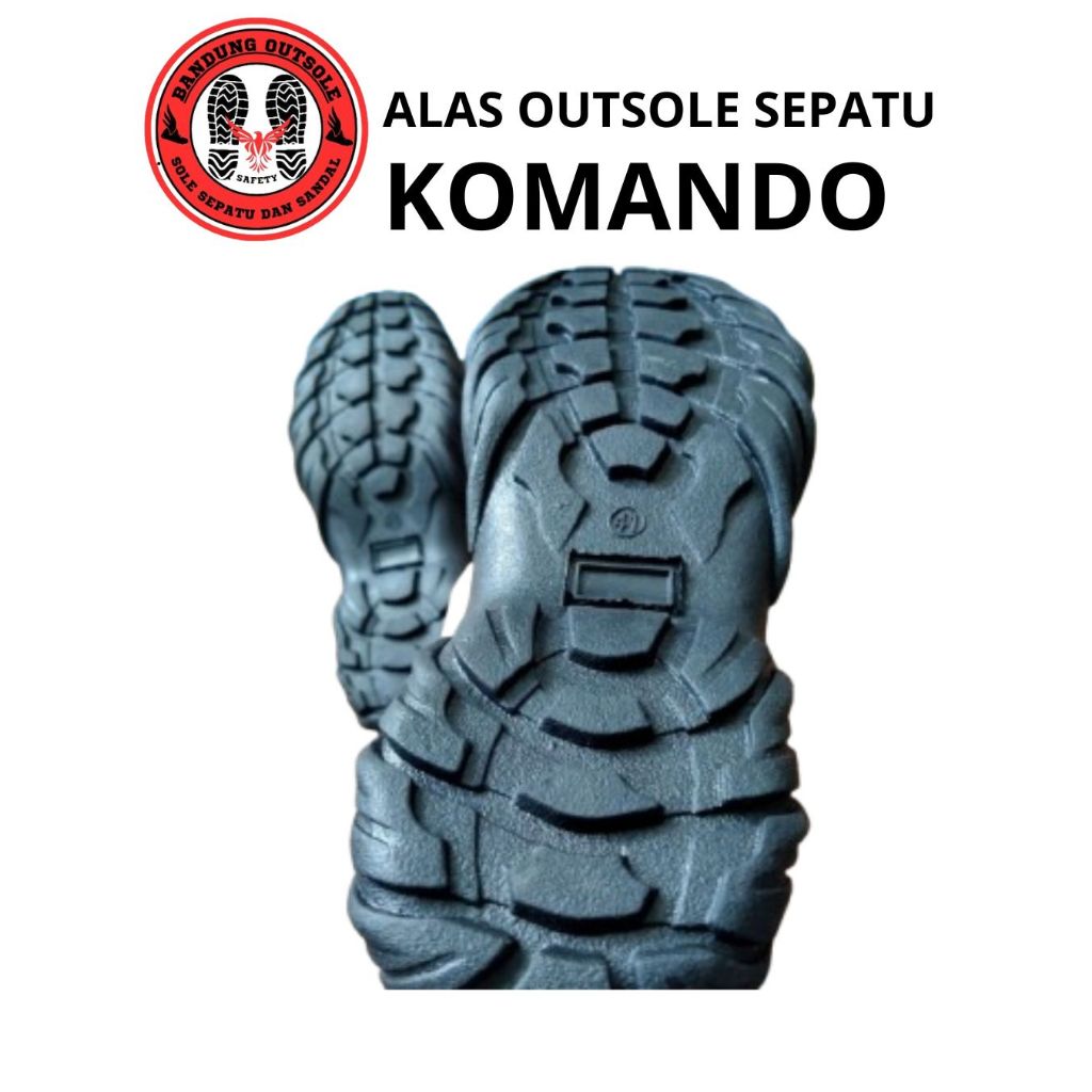 Outsole Alas sepatu safety Komando bahan karet mentah