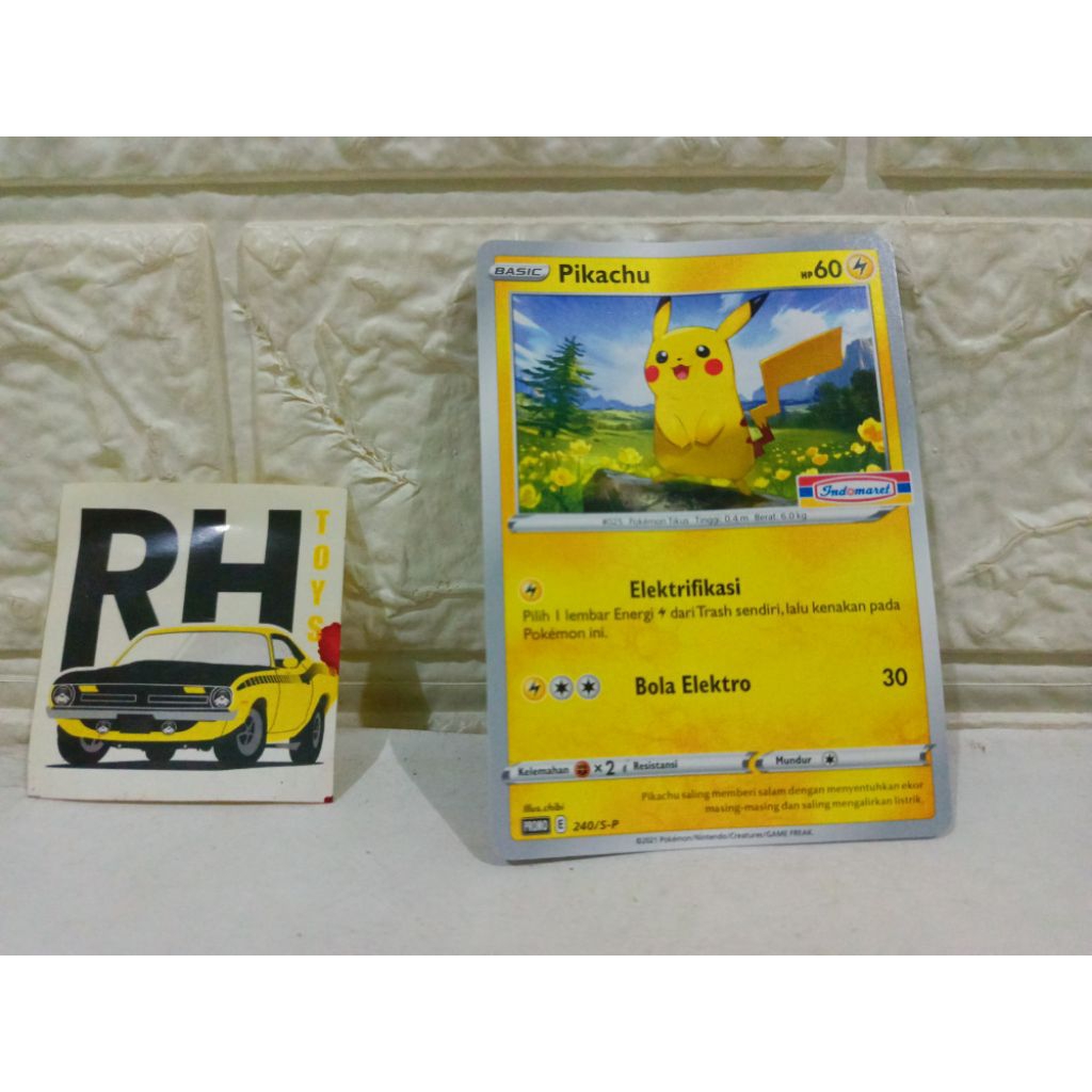 Kartu Pokemon TCG Promo Indomaret Pikachu