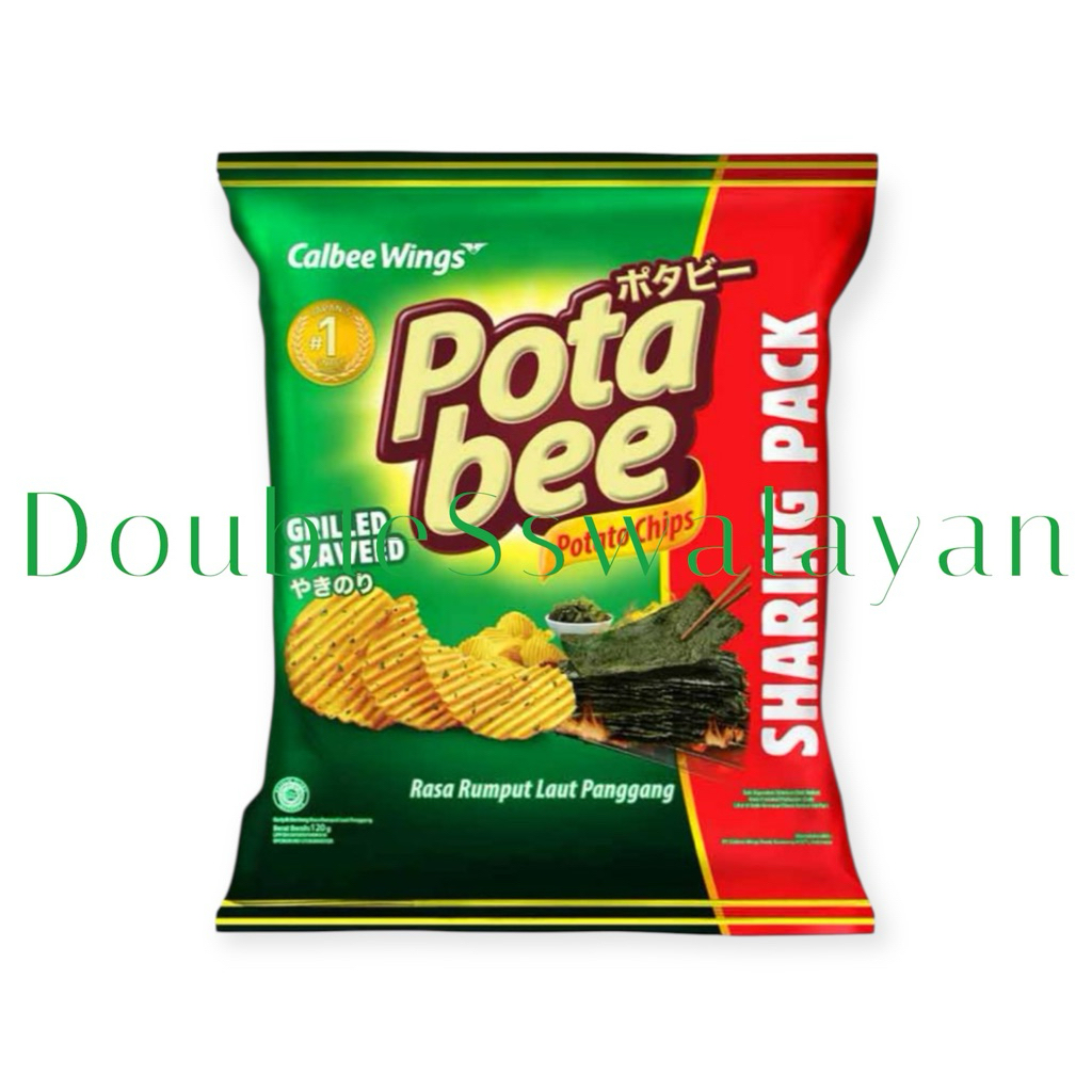 Potabee Makanan Ringan Grilled Seaweed Sharing Pack - 120gr