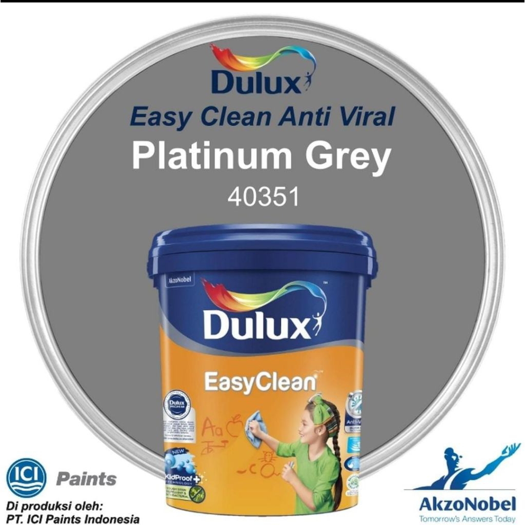 Dulux easy clean 20 liter platinum grey