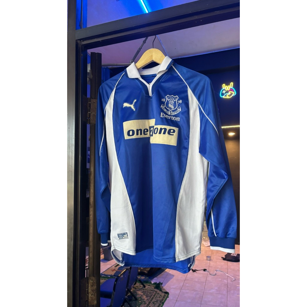 jersey everton 2001/2002 kondisi vgc