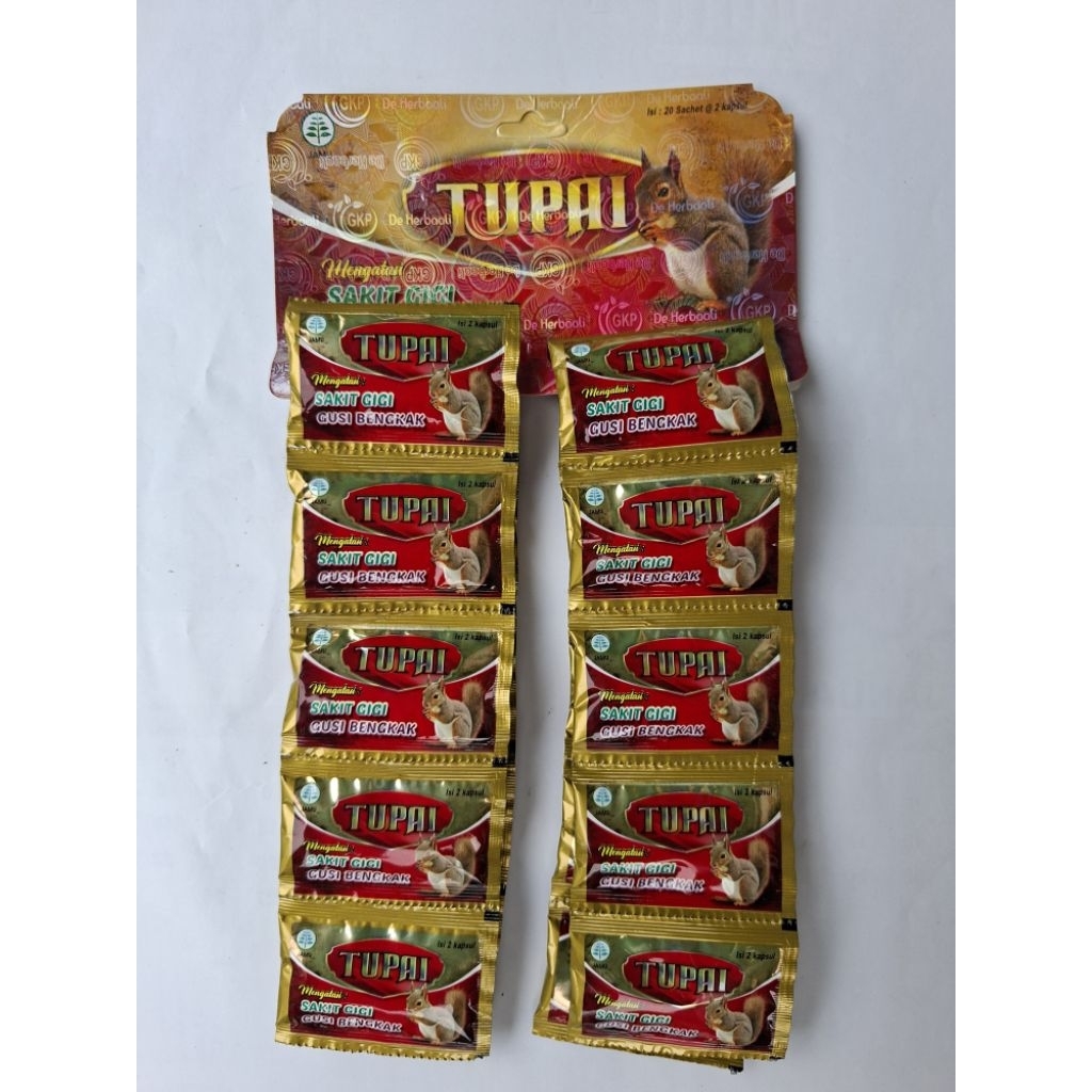 Obat Sakit gigi dan gusi bengkak kapsul cap tupai Original