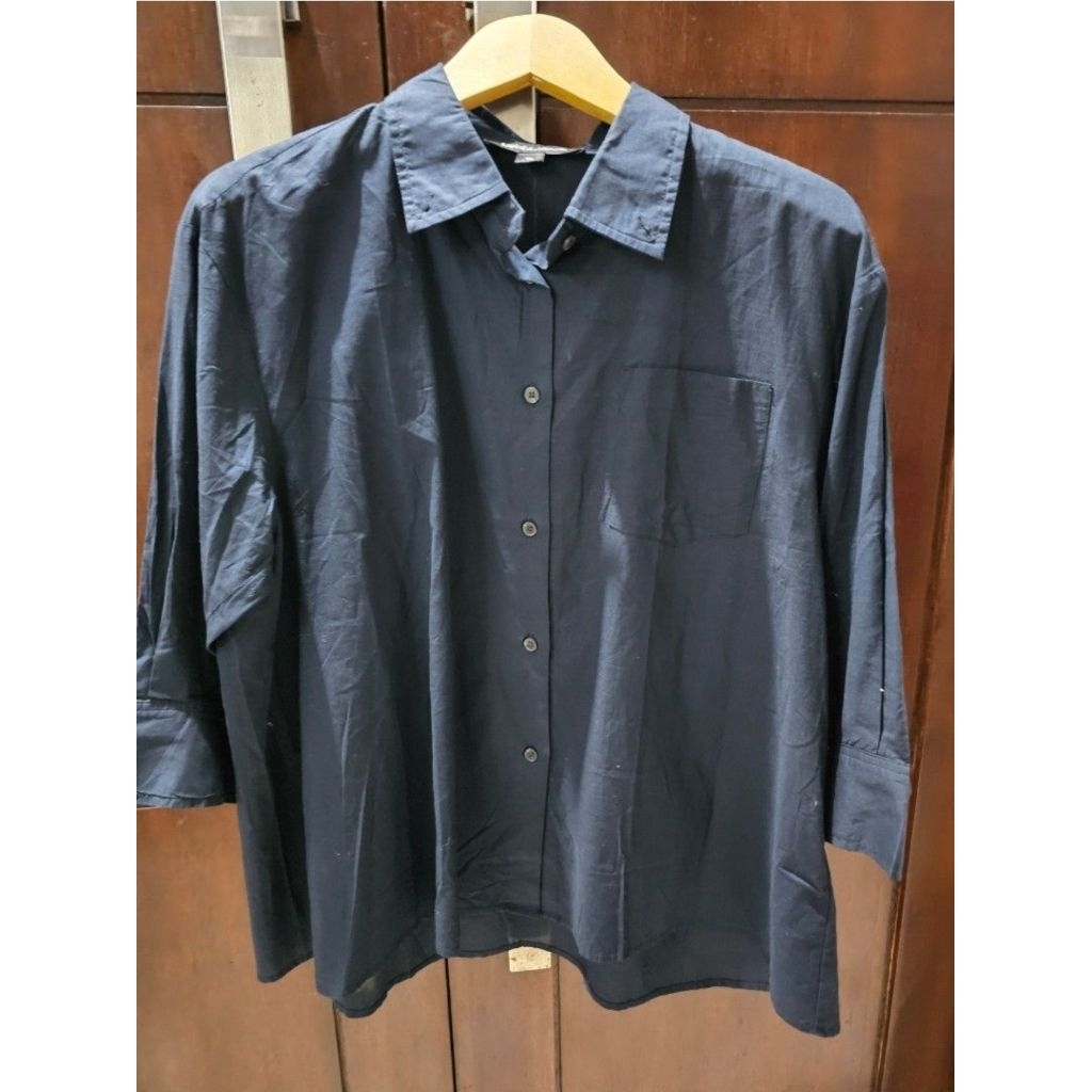 Kemeja navy Lapiaf Du Marais