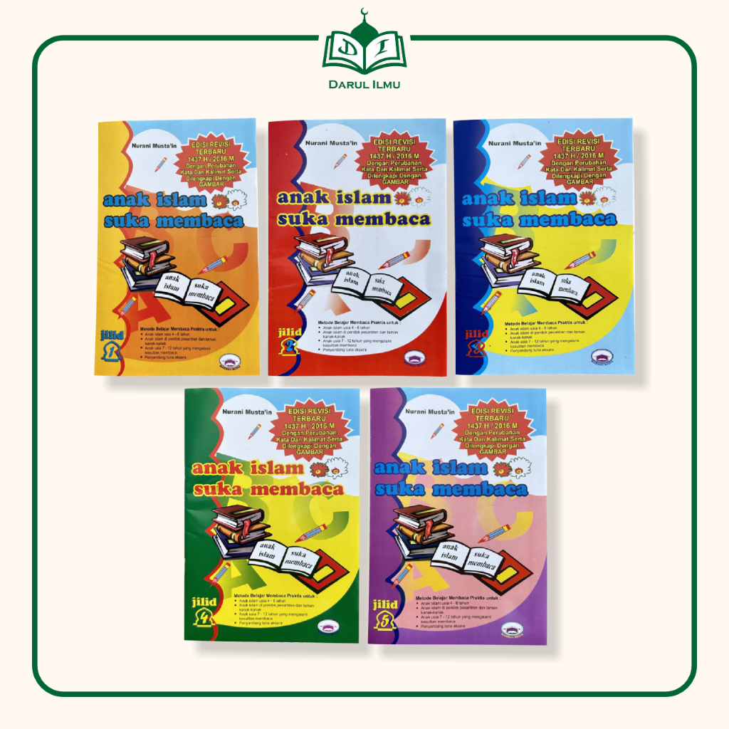 Buku Anak Islam Suka Membaca / Buku Membaca Anak Tk Jilid 1 Sampai 5