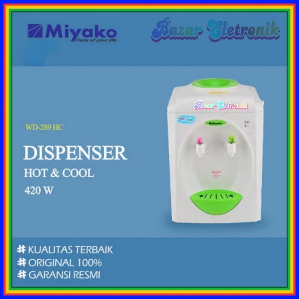 Dispenser Miyako 289HC / Dispenser Miyako WD 289 HC / Miyako Water Dispenser Hot & Cool